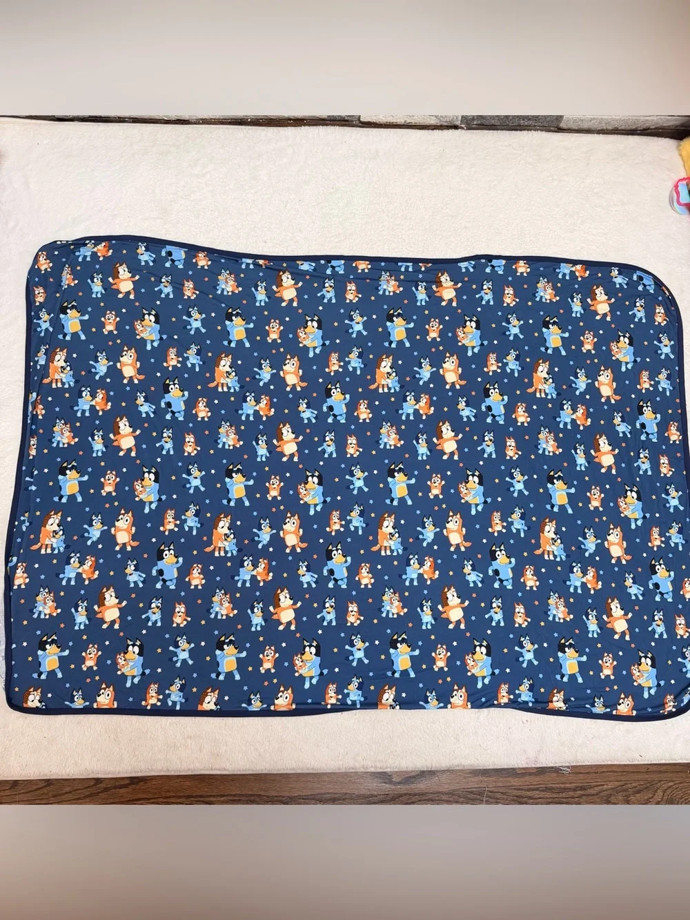 Little Sleepies bluey customized single layer swaddle